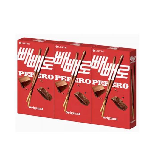 【超市】乐天派派乐巧克力味夹心饼干棒45g 商品图0