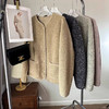 日单U！2025秋冬款！249+秋冬简约圆领单排扣摇粒绒开衫仿羊羔绒小香气质！外套女 商品缩略图0