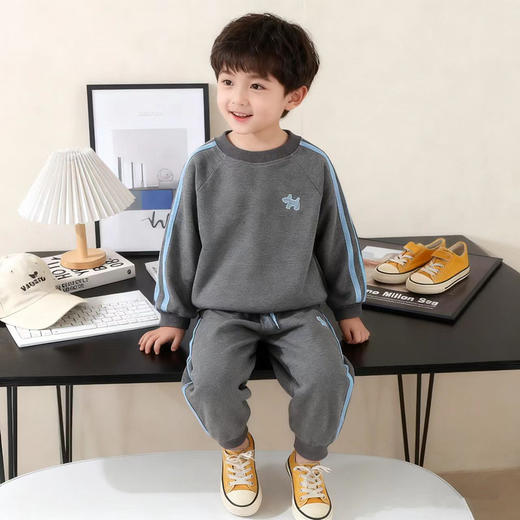 米兜象韩版春秋新款儿童套装时尚男女儿童卫衣套装儿童秋季运动童装80-160 商品图2