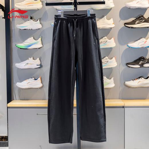 李宁卫裤女2025秋季新款运动直筒宽松运动长裤休闲裤女AKLVC12 商品图6