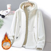 抓绒衣情侣连帽外套男女同款冬季新款男士韩版开衫青年运动休闲保暖潮 商品缩略图3