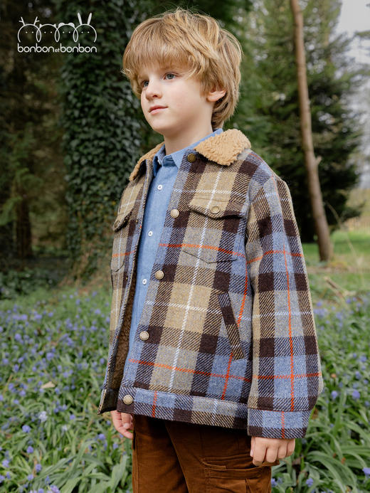 复古格子外套 商品图3