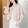 KQL百搭气质2025早秋新款新中式国风提花高级感圆领短款夹克外套女 商品缩略图2
