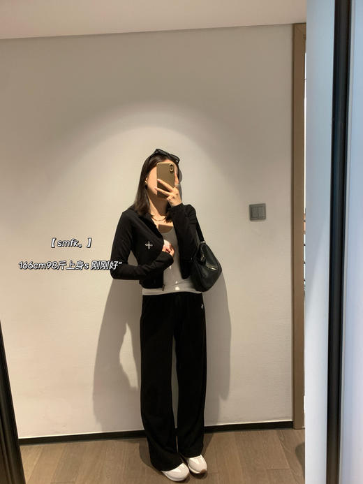 SMF* Rove潮品莫代尔棉拉链外套➕直筒裤子套装 商品图1
