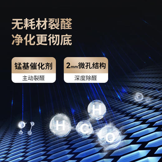 IAM空气净化器无耗材除甲醛细菌过敏源家用办公商用负离子甲醛数显M9 Pro滤芯免更换 商品图3