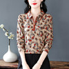 KQL现货新款秋冬打底衫薄绒中老年碎花上衣长袖内搭T恤女士 商品缩略图2