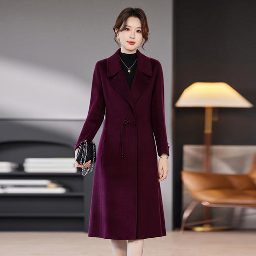 TC 53288双面呢羊毛大衣显瘦洋气毛呢外套 商品图0