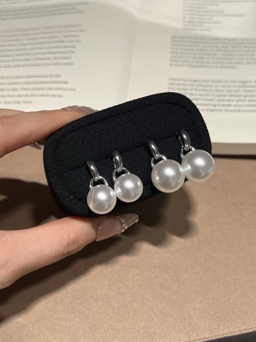 进口施华洛珍珠耳环欧阳娜娜同款大点位百搭 商品图4