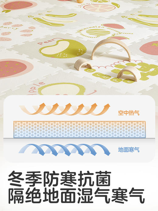可优比宝宝爬爬垫拼接爬行垫加厚环保xpe婴儿防摔地垫家用安全 商品图3