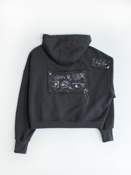 Kaiy Xiao 魔法系列 后背小兔印花连帽毛衫外套 商品图7