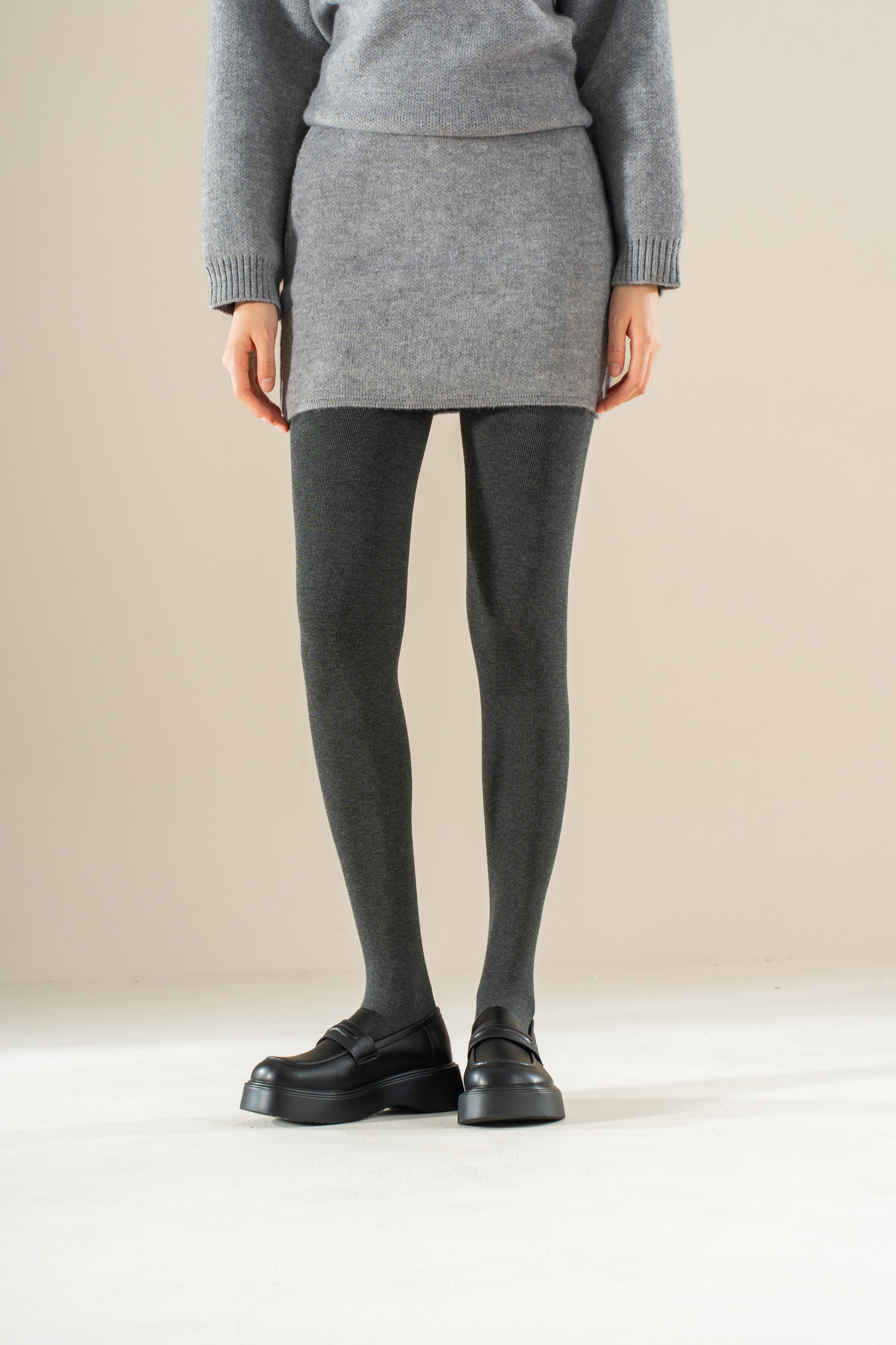 连绵·加绒分段压力连袜 （均码适合80-150斤）