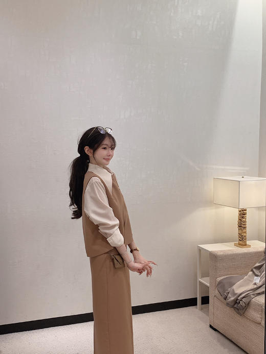 金蘑菇菇 通勤审美取向 衬衫三件套/高智感休闲小白花 商品图8