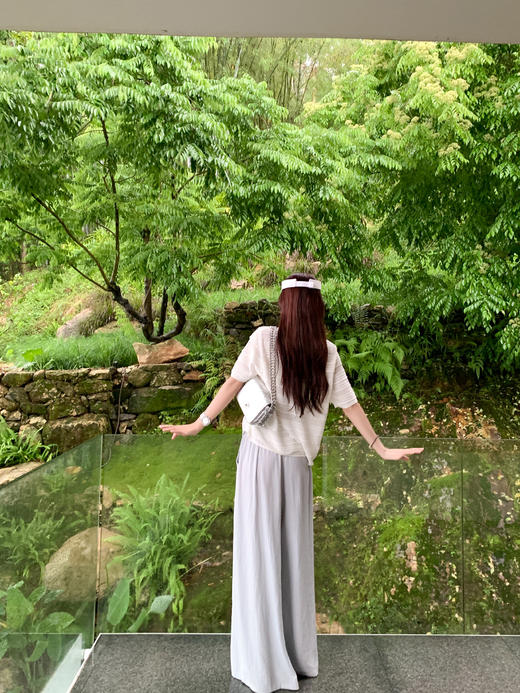 <曾小咸推荐>3.29现货秒杀！微信超特价！韩系休闲宽松垂感阔腿休闲裤 日常179.99 立减100 秒杀79.99！浅灰印花短袖秒杀59.99！！ 商品图14