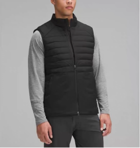 露露LM4AMYS男女通用户外机能防风保暖立领羽绒马甲背心