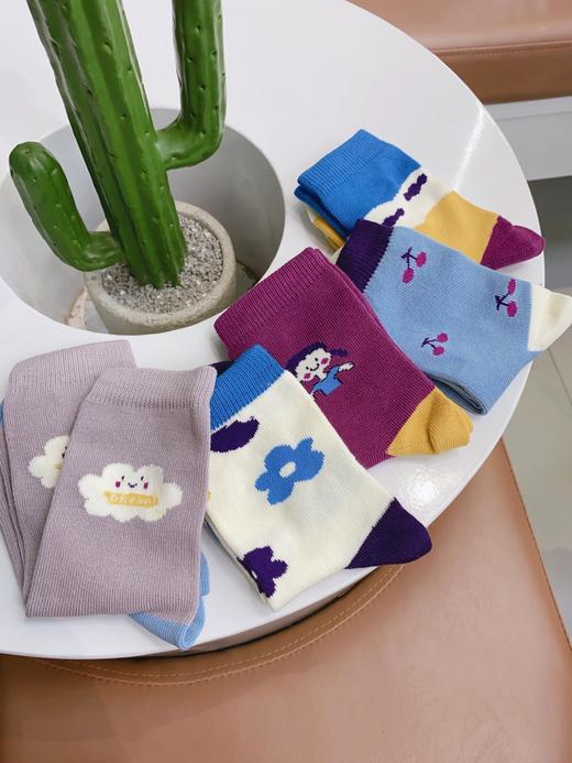 直发【五双装】 终于又等来了斑比的秋冬袜子，闭眼盲拍 商品图5