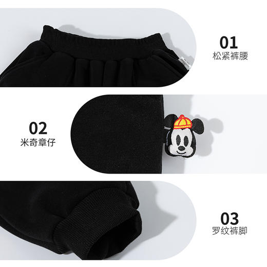 【国风加绒卫裤】25秋冬新款男女童奥利绒保暖束腿裤运动休闲裤ZD3EK048 商品图5