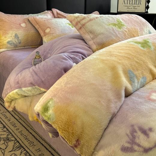 【YW】无忧购亲肤舒适保暖兔毛绒床单被套兔兔绒牛奶绒柔软四件套（截单后3-5天发货) 商品图3