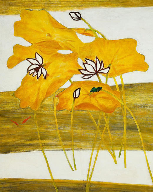 【已售】独角鹿西洋古董2017年中国台湾国立历史博物馆授权制作出品著名旅法艺术家常玉创作限量版画作品《荷花》 商品图5