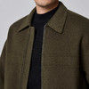 墨麦客男装美利奴羊毛男士双面呢翻领夹克2024冬季保暖毛呢外套。 商品缩略图3