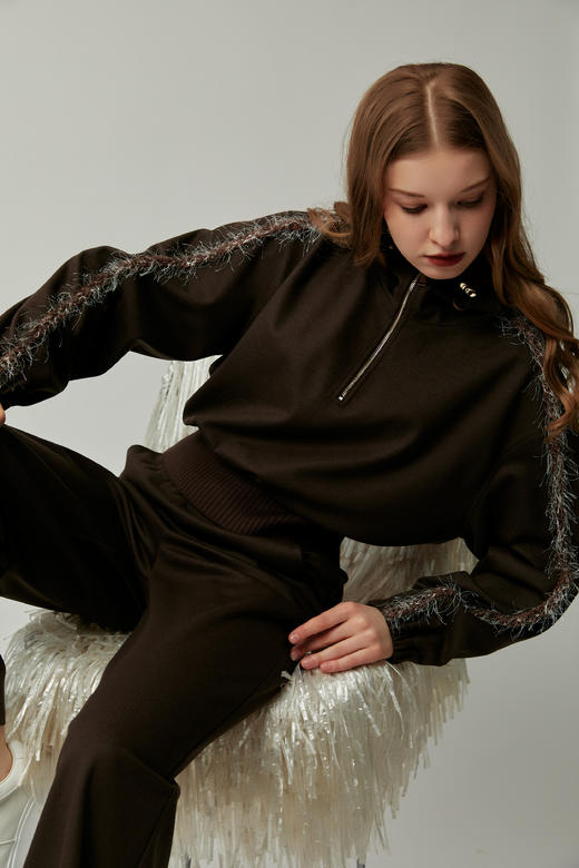 SAFICOO 时尚休闲 上松下紧 运动风帽衫式卫衣 商品图1