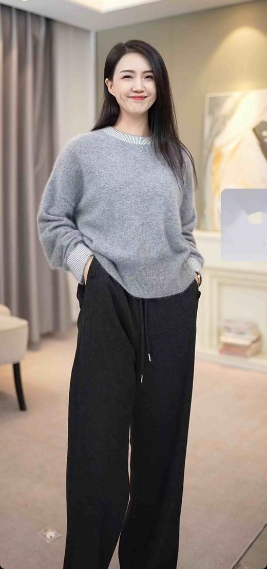 糯感云朵|设计感抽绳直筒裤 商品图7
