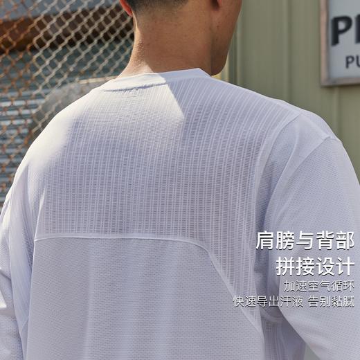 录士LUSHISI拼织长袖HC系列专业实战运动宽松速干长t恤篮球健身男 商品图1