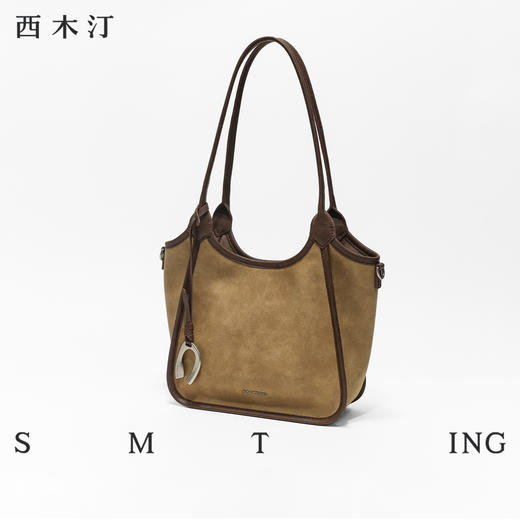 【种草好物馆专属】西木汀 榛巧咖啡 托特包2025新款大容量女小个子单肩斜挎包包5858-1/5858 商品图2