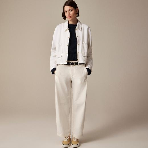 3折！Jcrew轻奢品牌 白色百搭休闲外套夹克 只要￥480直邮到手 商品图1