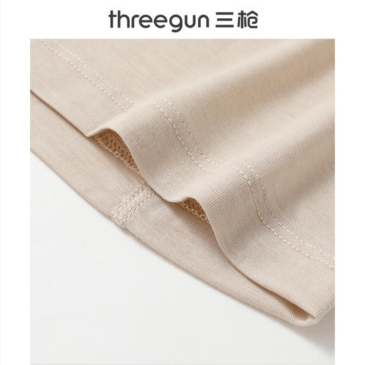 Threegun三枪 60支热力弹华绒圆领女士肌底衣-T20088A01 商品图9
