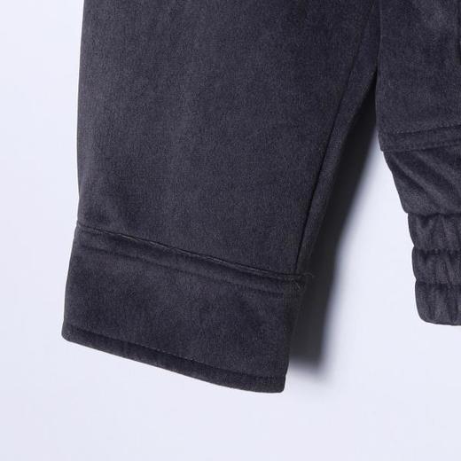 8702SDSA秋冬新款痞帅男装美式绒面纯色压线拉链翻领夹克外套时尚休闲 商品图4