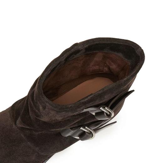 【云粉节】【思加图】BF楼思加图2025新款棕色复古西部靴牛仔靴中靴时装靴通勤女靴H2556, 吊牌价2290，活动价1598 商品图9