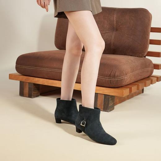 【云粉节】BF楼Westory冬季老钱风宽筒猫跟小短靴 商品图7