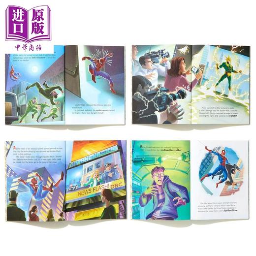 【中商原版】小金书故事集 3册 英文原版 Little Golden Book 蜘蛛侠+冰雪奇缘+汪汪队 儿童绘本 迪士尼系列 卡通动画角色故事 商品图2