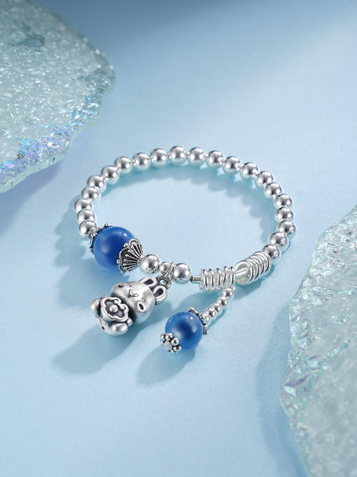 子佩集S925银【多乐兔】糖心玛瑙手串【KDFSL008】【KDFSL008-1】儿童手链2509 商品图2
