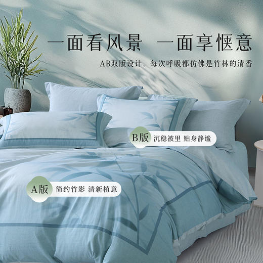 百丽丝家纺全棉柔软舒适透气四件套仲夏星梦/清竹晚韵/ 商品图4