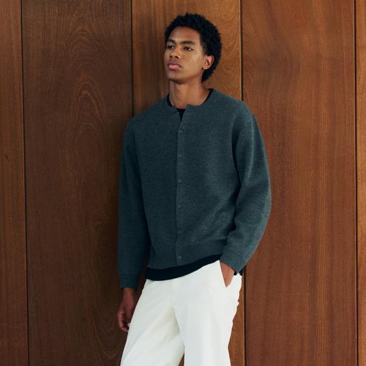 oneup羊毛男式针织开衫 商品图0