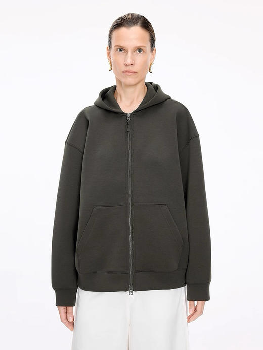 【开放日忙 秒杀价已调 直接拍】JNBY江南布衣 极简慵懒 空气层连帽卫衣 开衫外套 商品图6