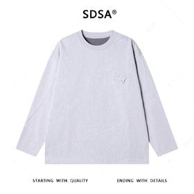 53231SDSA男士秋冬新款痞帅男装韩系纯色铆钉倒三角圆领卫衣百搭时尚潮