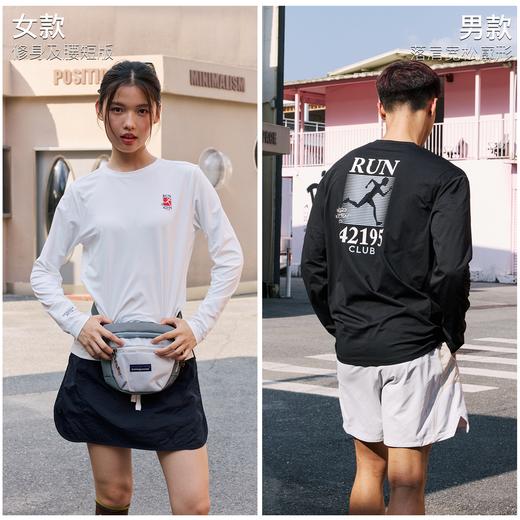 LUSHISI马拉松俱乐部美式投篮服150g棉感速干透气训练跑步长袖t恤 商品图3