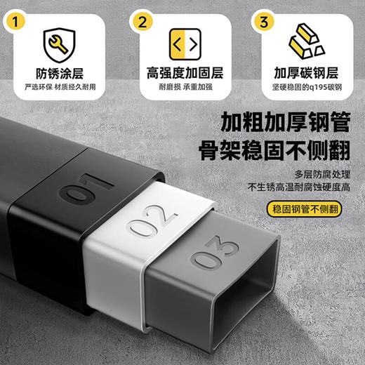 积分免费兑：探险者（TAN XIAN ZHE）户外露营小推车折叠露营推车营地拖车野餐桌板手拉车摆摊快递车 150L 【曜石黑】-实心万向轮 商品图6