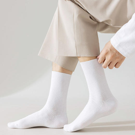 基础-简约细坑条男袜-纪念日百货门店同款165743128 商品图4
