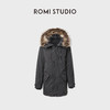 ROMI STUDIO“棕标系列*防风雨连帽派克高克重95白鹅绒服RWCWWG5976 商品缩略图0