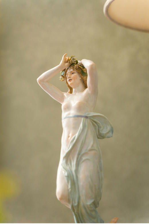 独角鹿西洋古董19世纪末20世纪初德国著名瓷窑梅森Meissen出品「维纳斯的诞生」瓷偶 商品图2