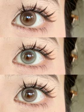 pfgirlcon半年抛 饱和泪/薄荷茶/梨花雨 14.2mm 棕/灰/绿