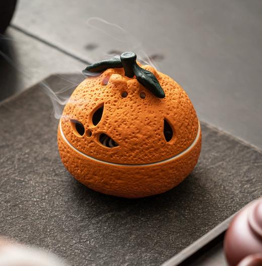 米马杂货 室内陶瓷香薰炉 大吉大利盘香炉 漂亮的小摆件 商品图0