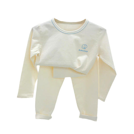 【69元起2套】安美雅儿童有机棉内衣套装 韩版男女童纯棉磨毛秋衣秋裤 商品图4