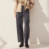 谜底牛仔裤长裤2025年冬季新品雪尼尔牛仔复古萝卜裤女254MJ1658 商品缩略图0