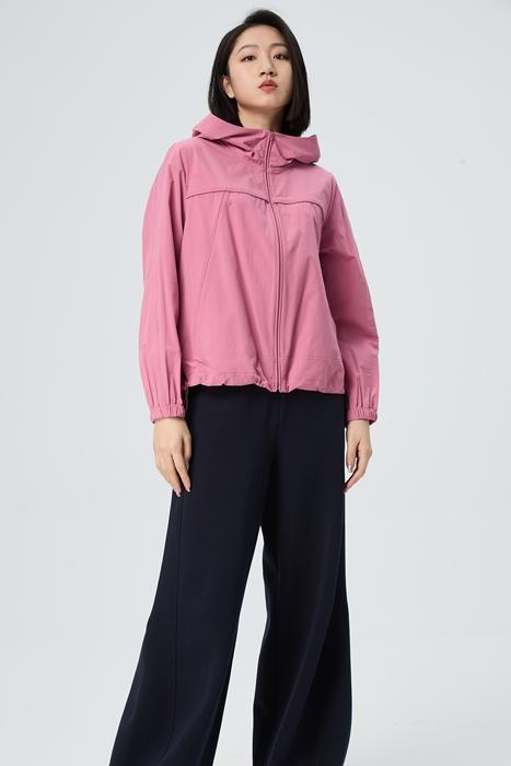 【爆款推荐好看】水淼2025秋新款时尚休闲连帽外套1097 商品图1