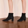 【云粉节】【思加图】BF楼思加图2025新款气质通勤奶油靴时装靴黑色短靴粗跟女皮靴9S006. 吊牌价1790，活动价1298 商品缩略图6