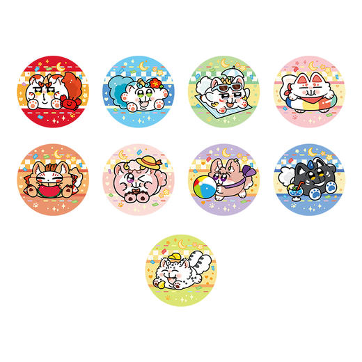 《非人哉官方店》有兽焉X奇米蛋联名福瑞乐园Q版马口铁徽章吧唧盲盒 商品图4